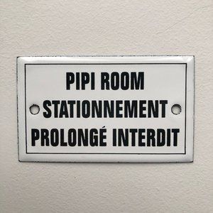 Pipi Rm-Prolonged Parking Prohibited French Plaque